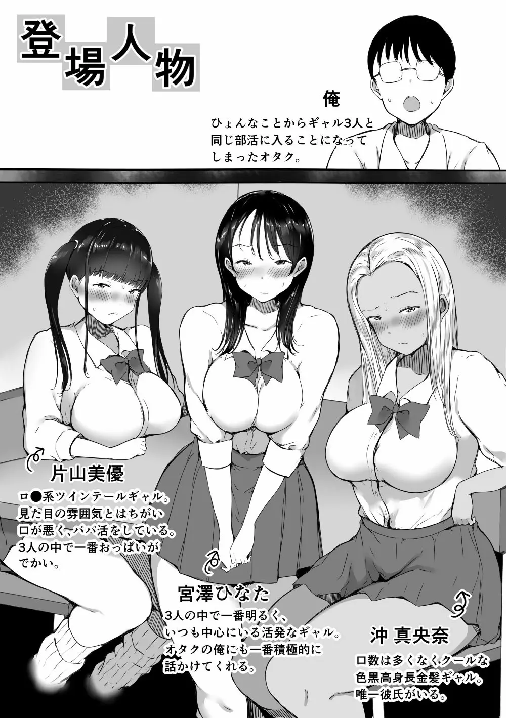 ぼっちの俺が巨乳ギャル3人に誘惑されてる件〜3人同時に俺をとり合うハーレム編〜 Page.2