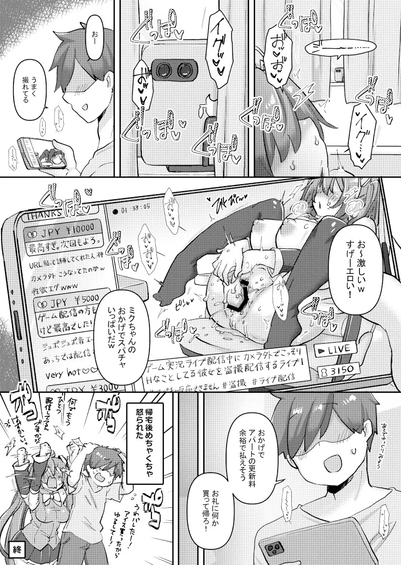 ミクちゃんはライブ配信中えっちな姿をさらしてしまったようです Page.18