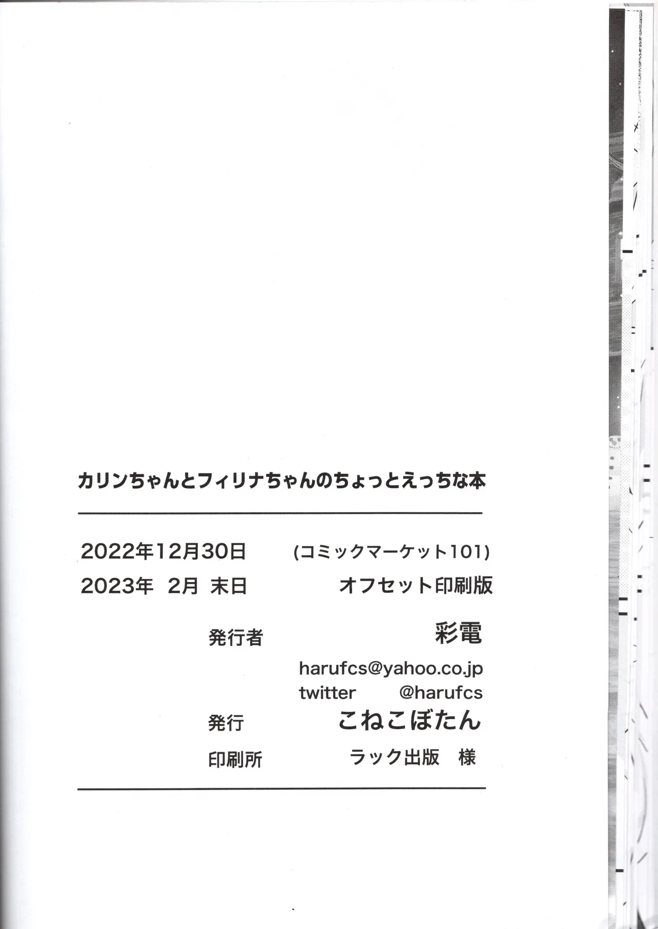 （VRChat）カリンちゃんとフィリナちゃんのちょっとえっちな本（彩電） Page.22