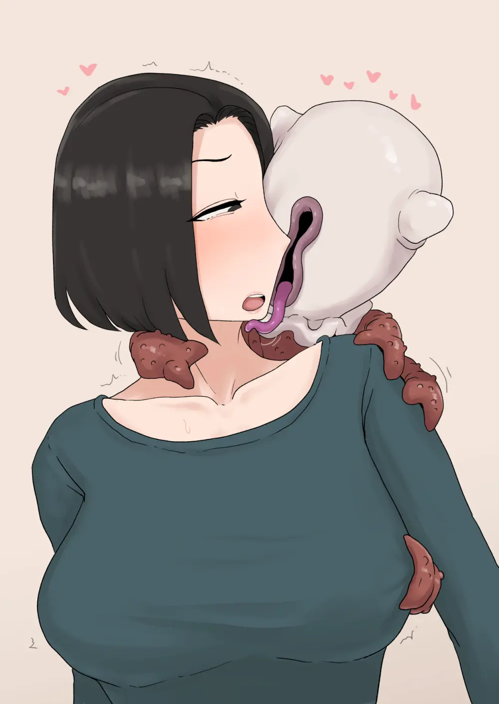 異形に愛され、堕ちる人妻 Page.373