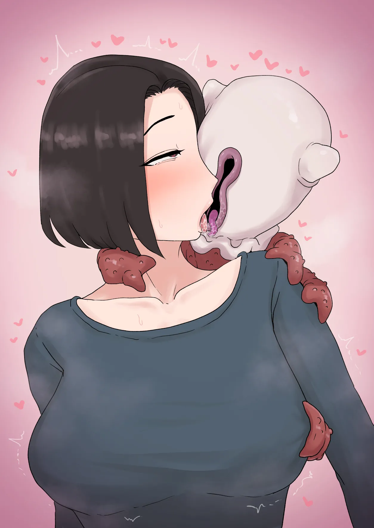 異形に愛され、堕ちる人妻 Page.376