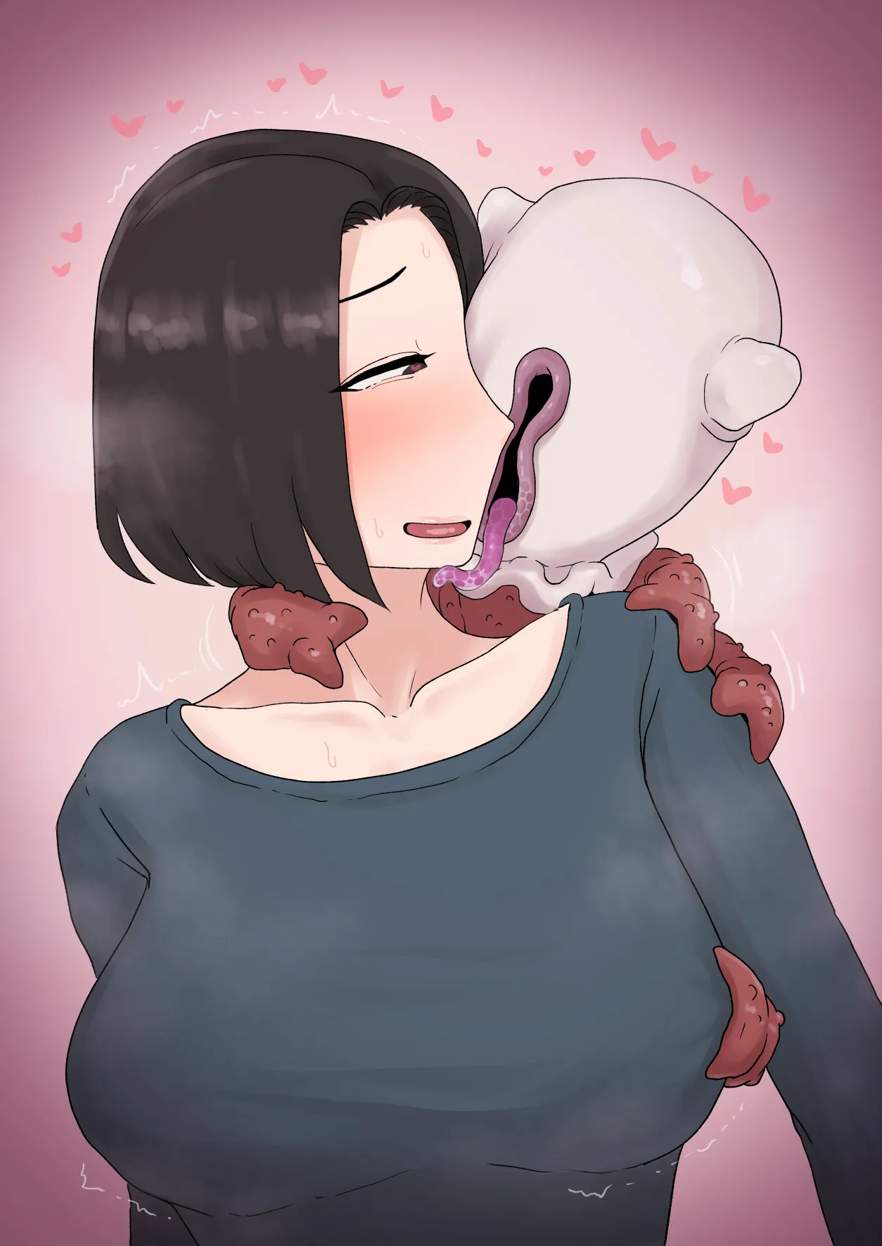 異形に愛され、堕ちる人妻 Page.377