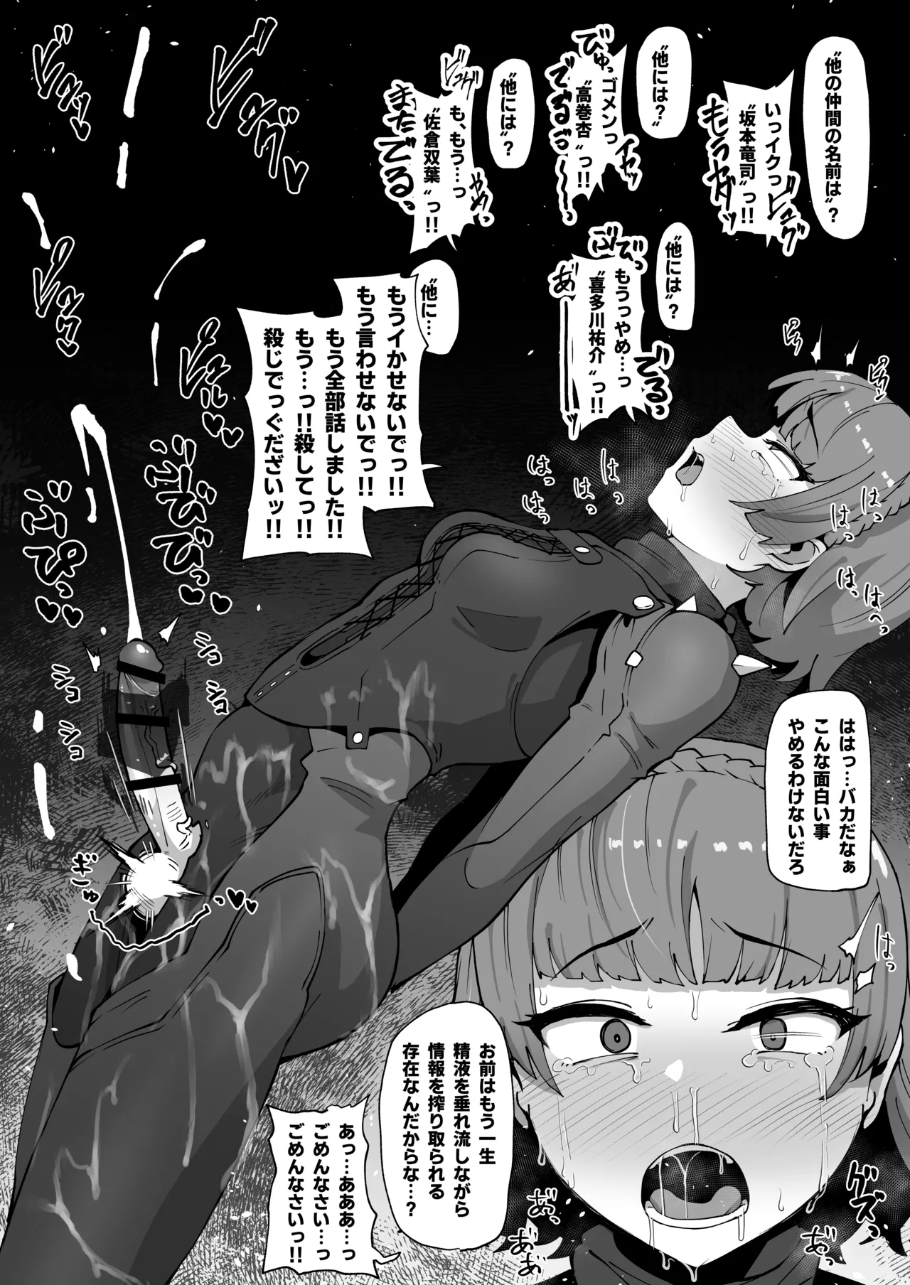 ふたなり新島真の精子と情報を搾る Page.3