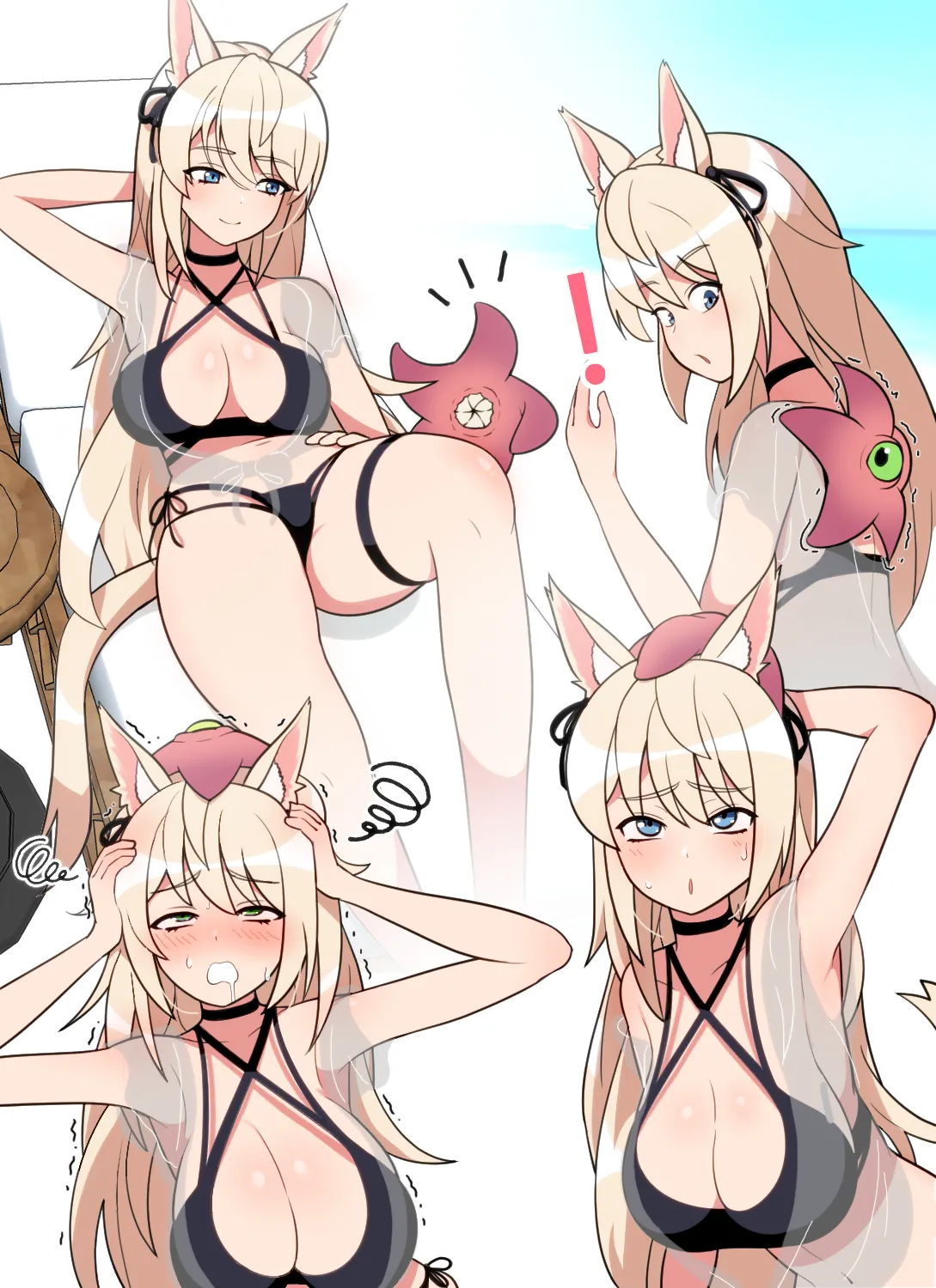 Miqo'te and starfish Page.2