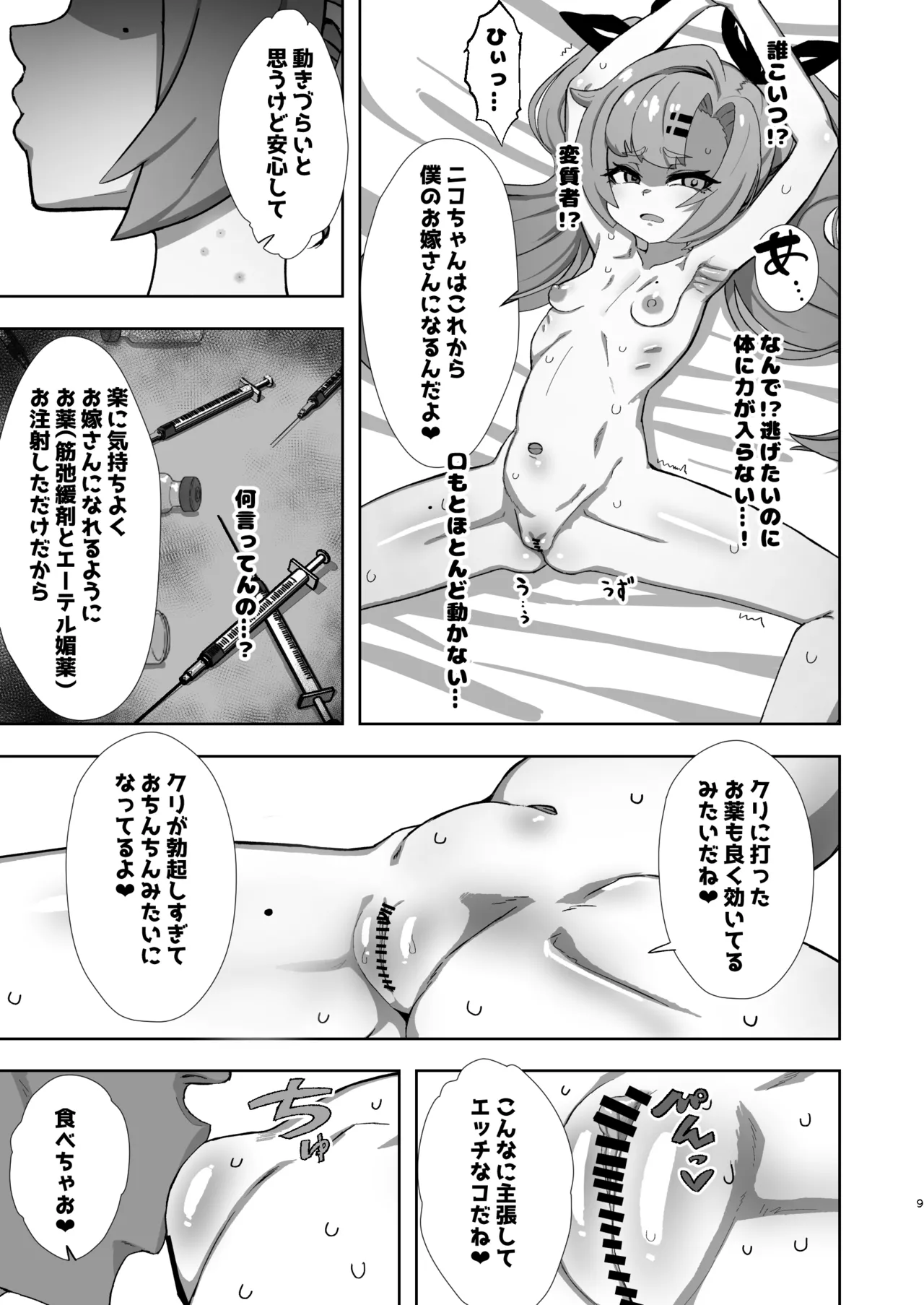 ニコがちっちゃくなっておじさんに誘拐されてお嫁さんにされる本 Page.8