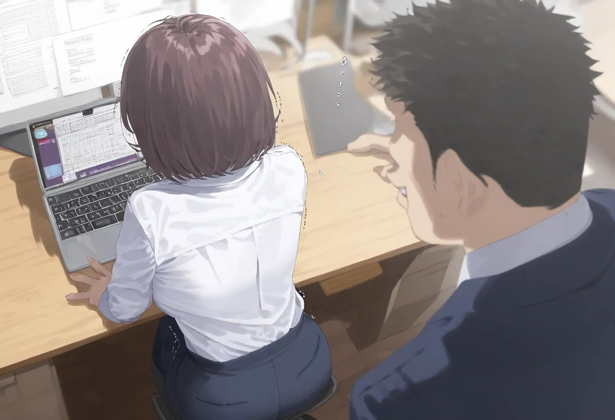 【cl-_-lo】【AI Generated】俺に懐いていた後輩の言動が飲み会の次の日からおかしい Page.22