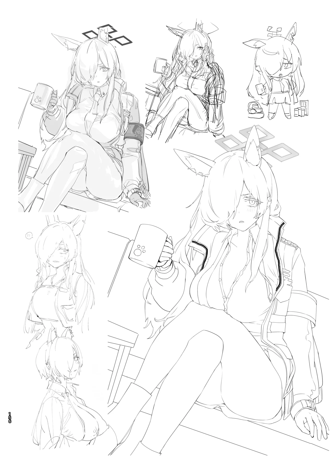 やんやんよびゅるるあーかいぶラインアートワークス Page.155