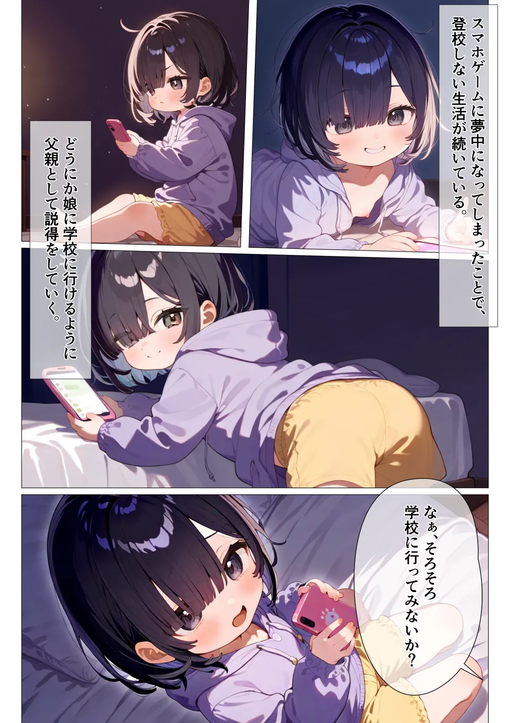 ひきこもり娘にはえっち教育を Page.4