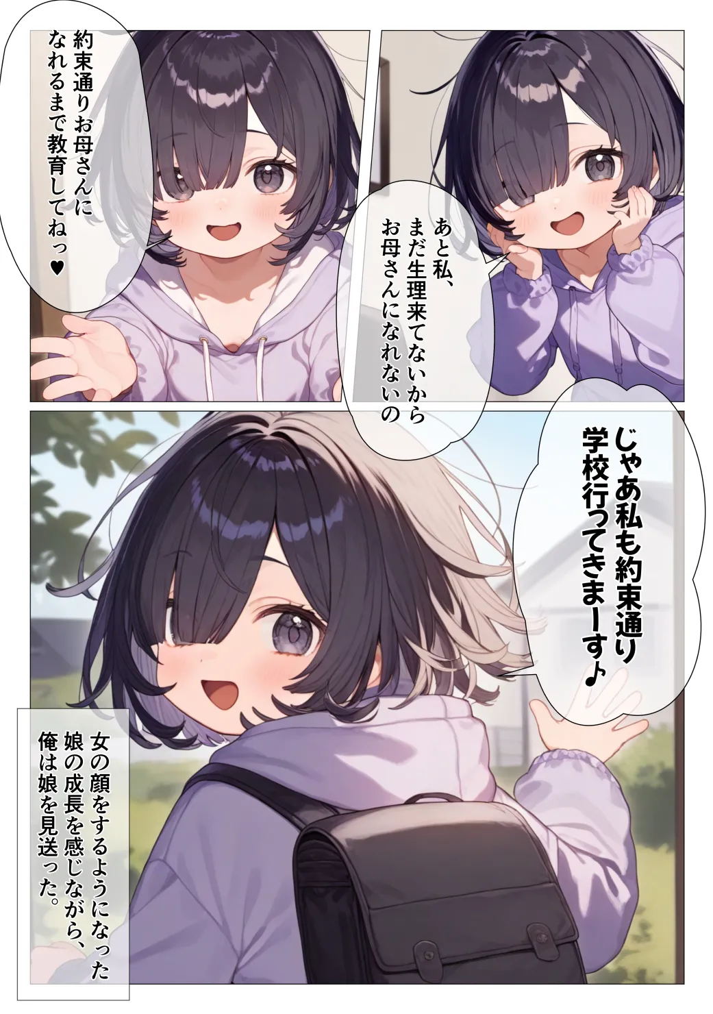 ひきこもり娘にはえっち教育を Page.48