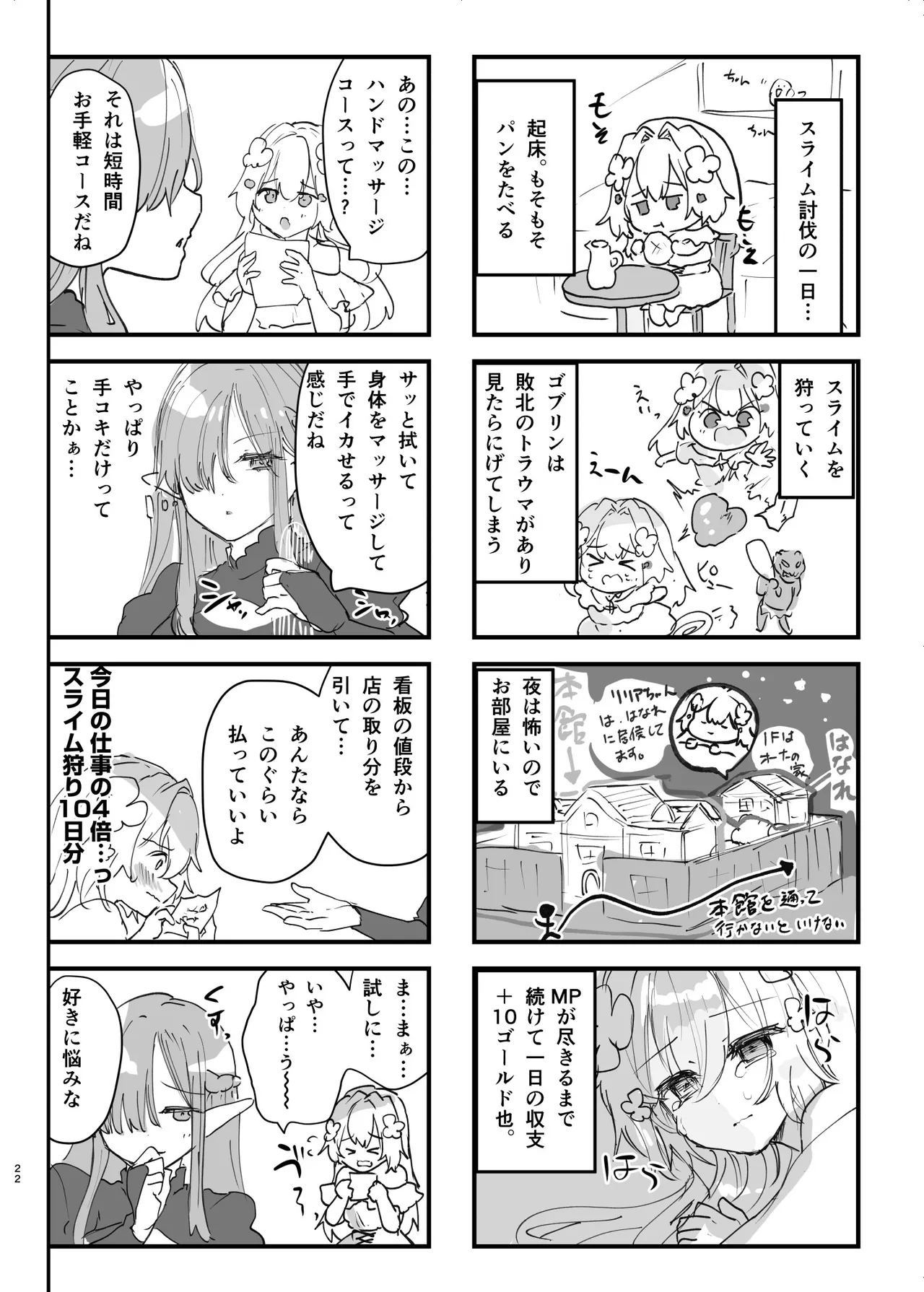 エロRPGの女主人公にTS転生したら...2章 娼館編 Page.23