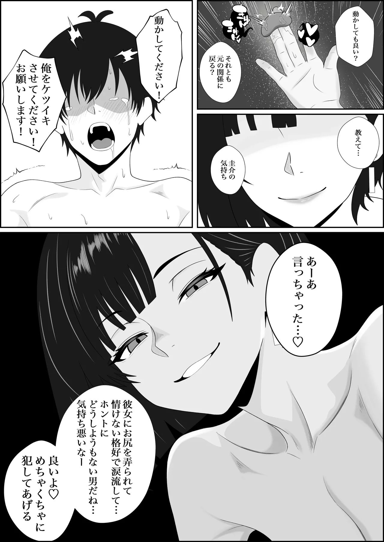 寝取られた彼女が女王様になって帰ってきた～ルーインドで金玉をカラにされて前立腺を弄られて何度も何度もメスイキして調教されるお話～ Page.37