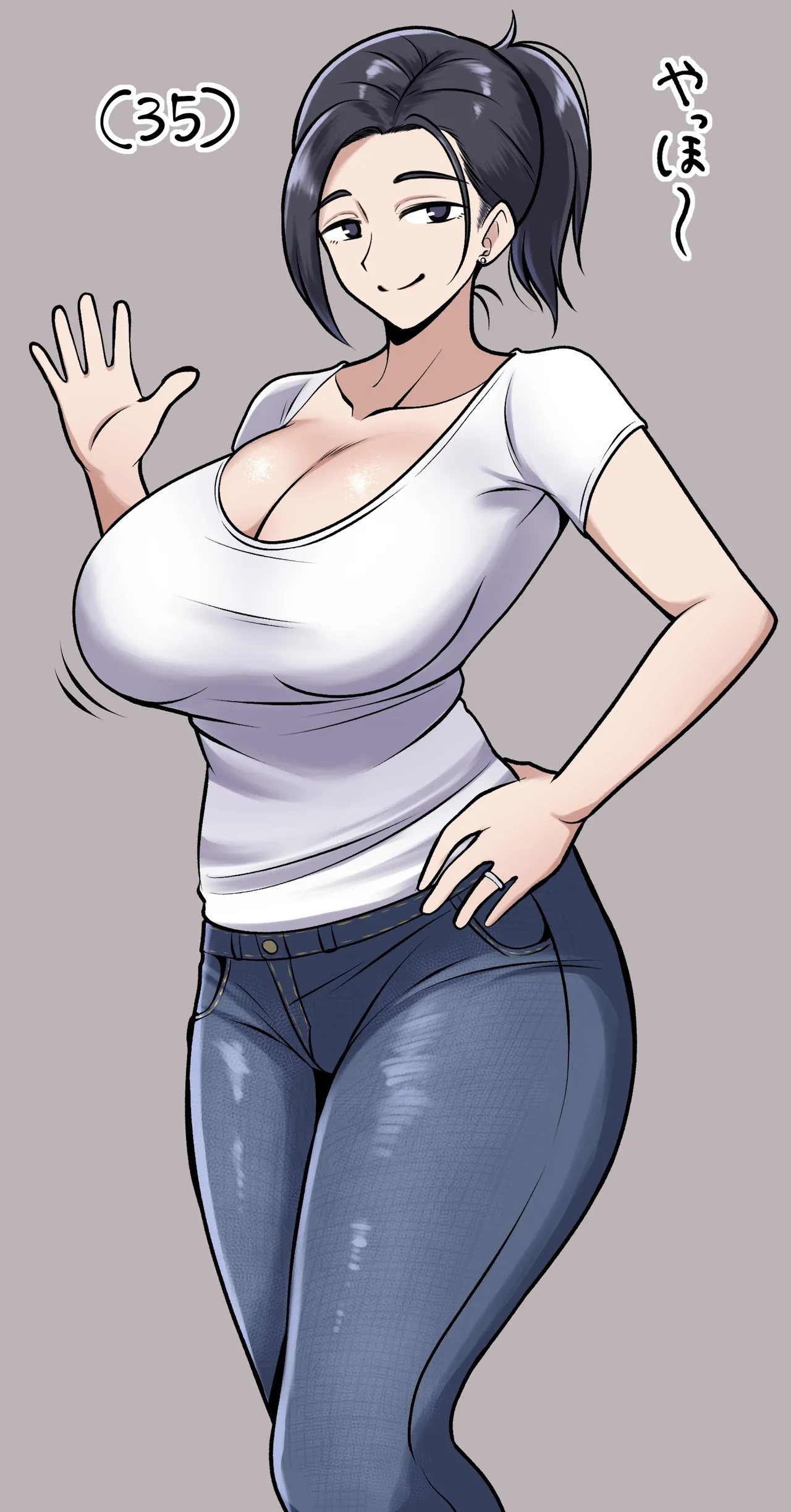 友達のおか◯さん おまけの手コキ