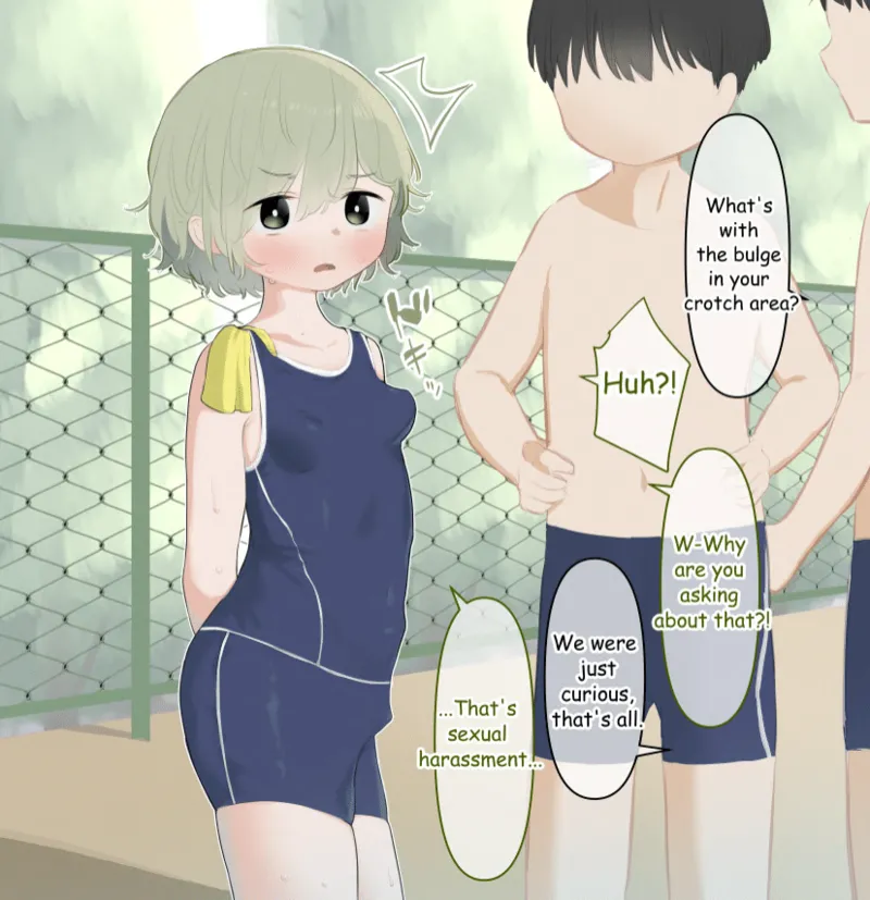 クリが大きいことが水泳の授業でバレちゃった女の子 Page.4