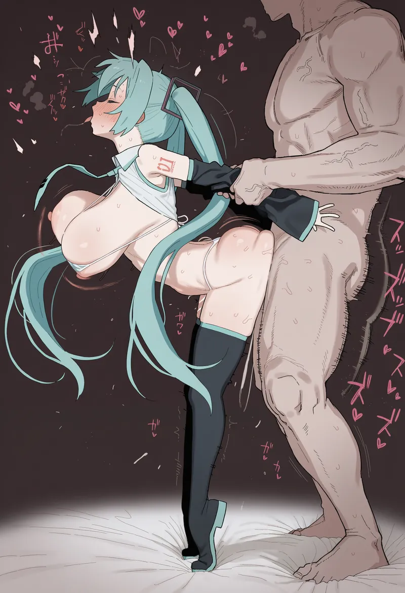 初音ミク #25-10-20 Hatsune Miku (V2 Model) (uncensored) (+Paizuri special pack)｜Unifuns [AI Generated]-1280x Page.170