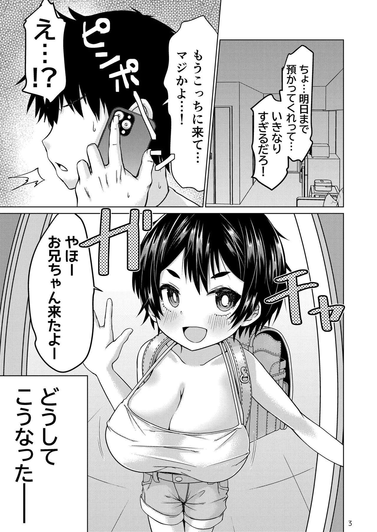 無知なコがおとまりにやってきたぞ！ Page.3