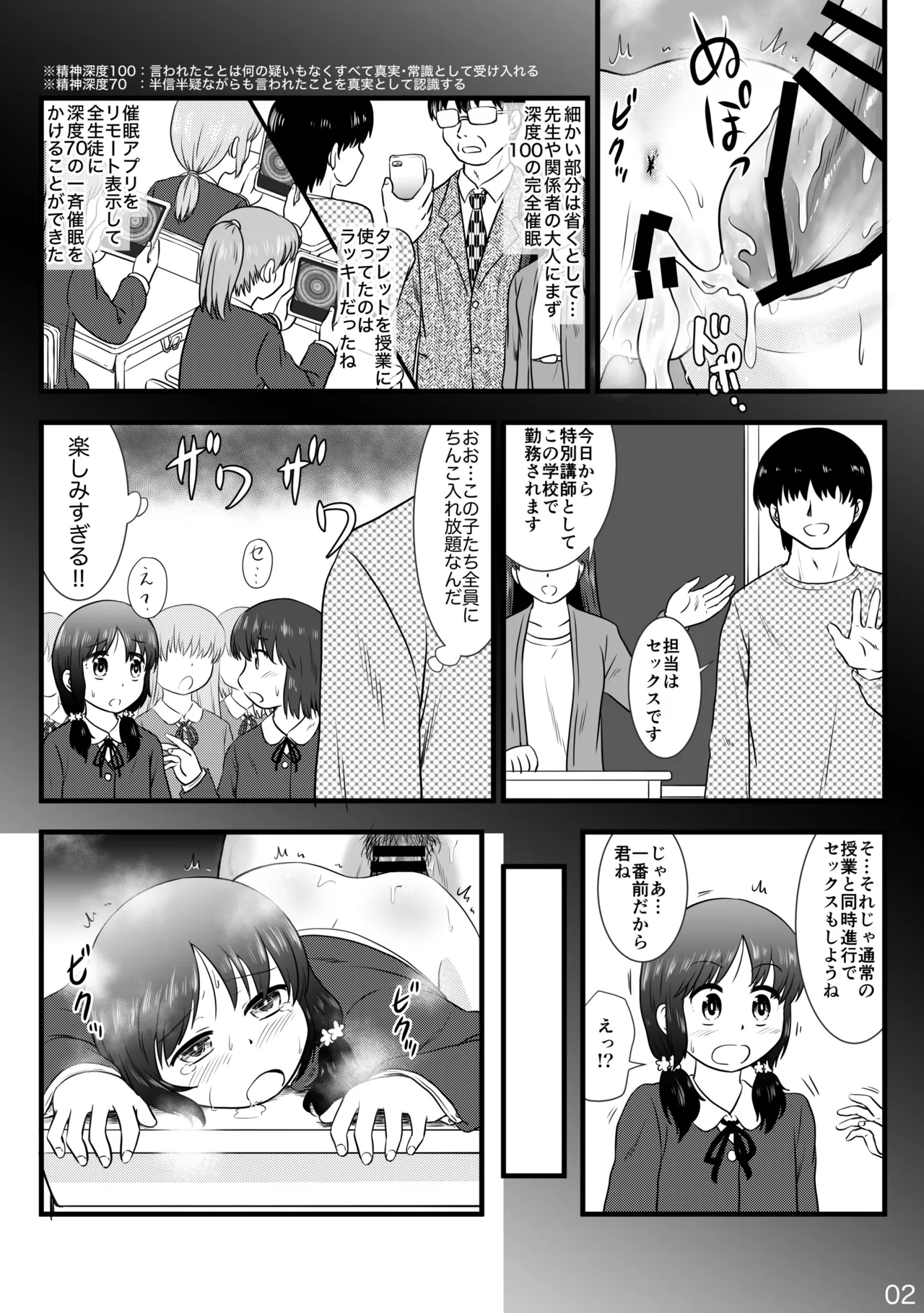 催眠アプリで一貫女子校まとめて催眠 Page.2
