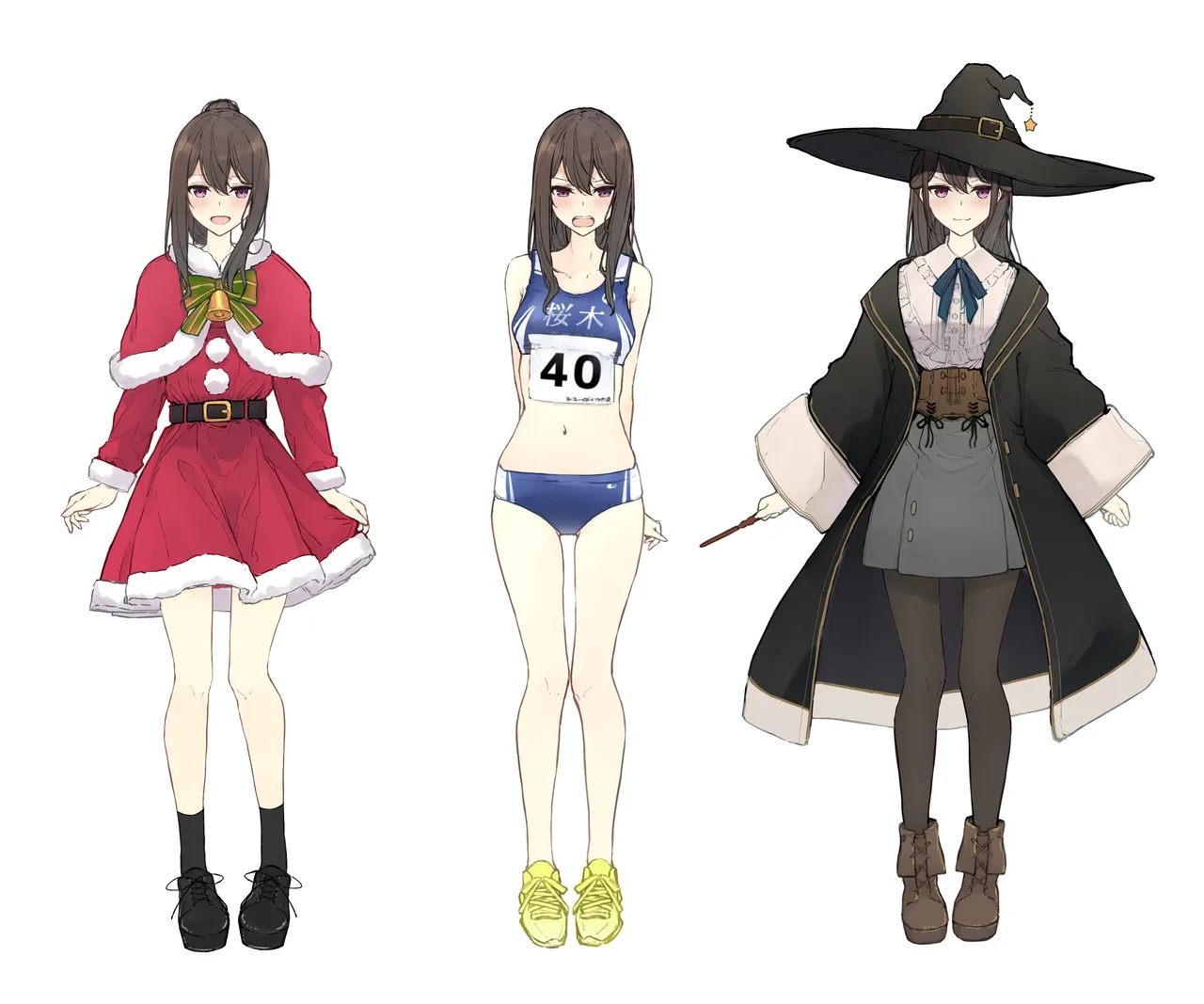 ［なのなんの］ 早希ちゃん if衣装 06（魔法使い・陸上ユニフォーム・サンタ） Page.2