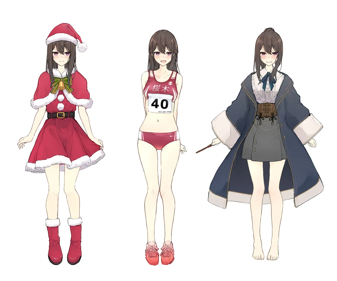 ［なのなんの］ 早希ちゃん if衣装 06（魔法使い・陸上ユニフォーム・サンタ） Page.3