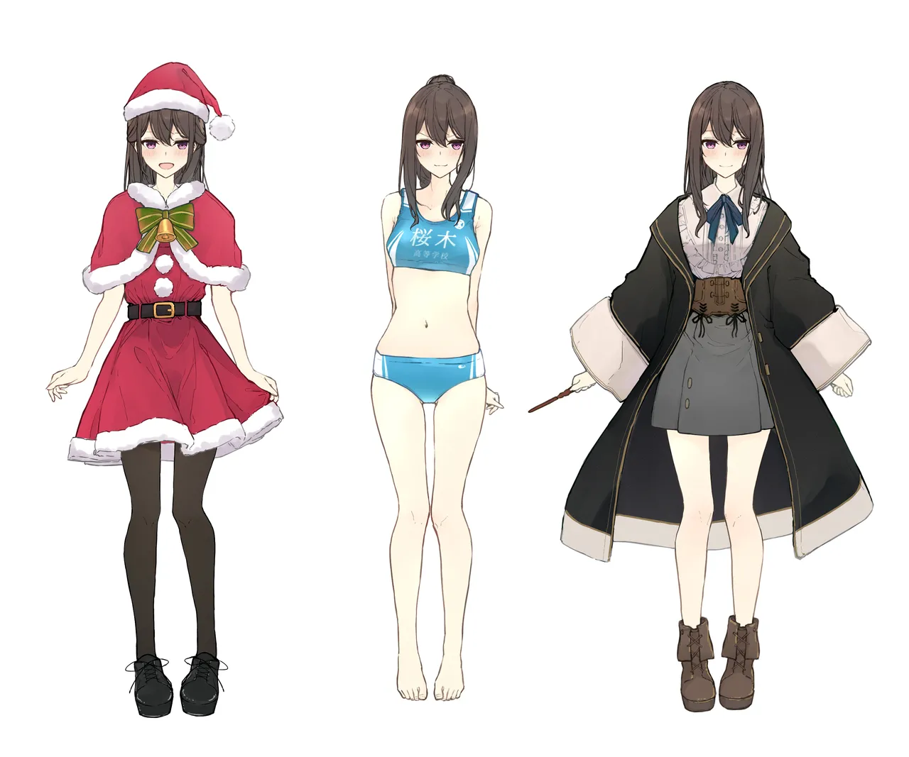 ［なのなんの］ 早希ちゃん if衣装 06（魔法使い・陸上ユニフォーム・サンタ） Page.4