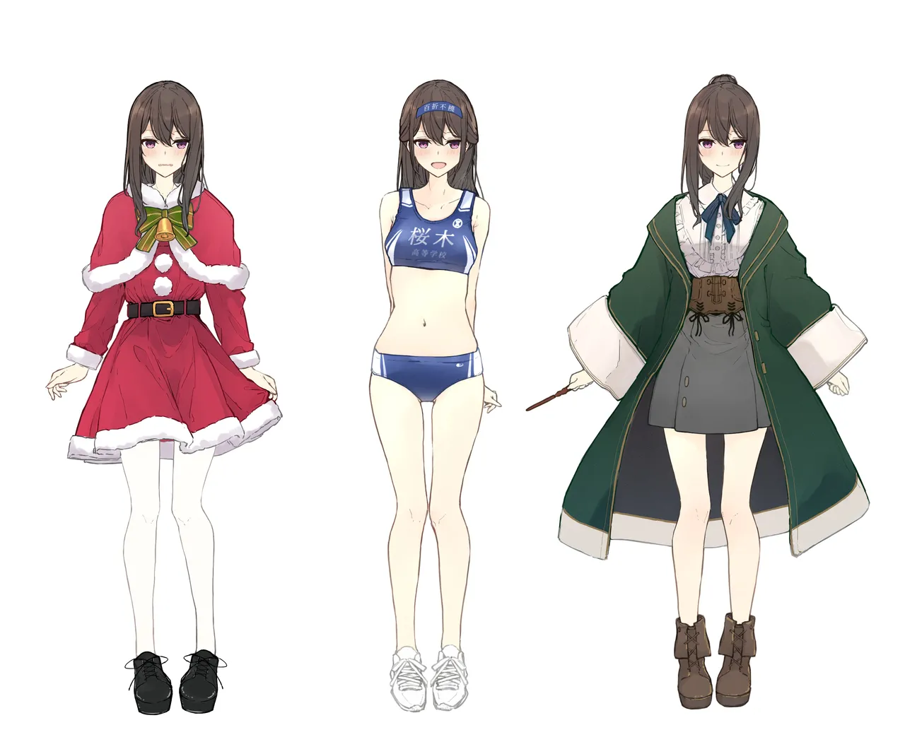 ［なのなんの］ 早希ちゃん if衣装 06（魔法使い・陸上ユニフォーム・サンタ） Page.6