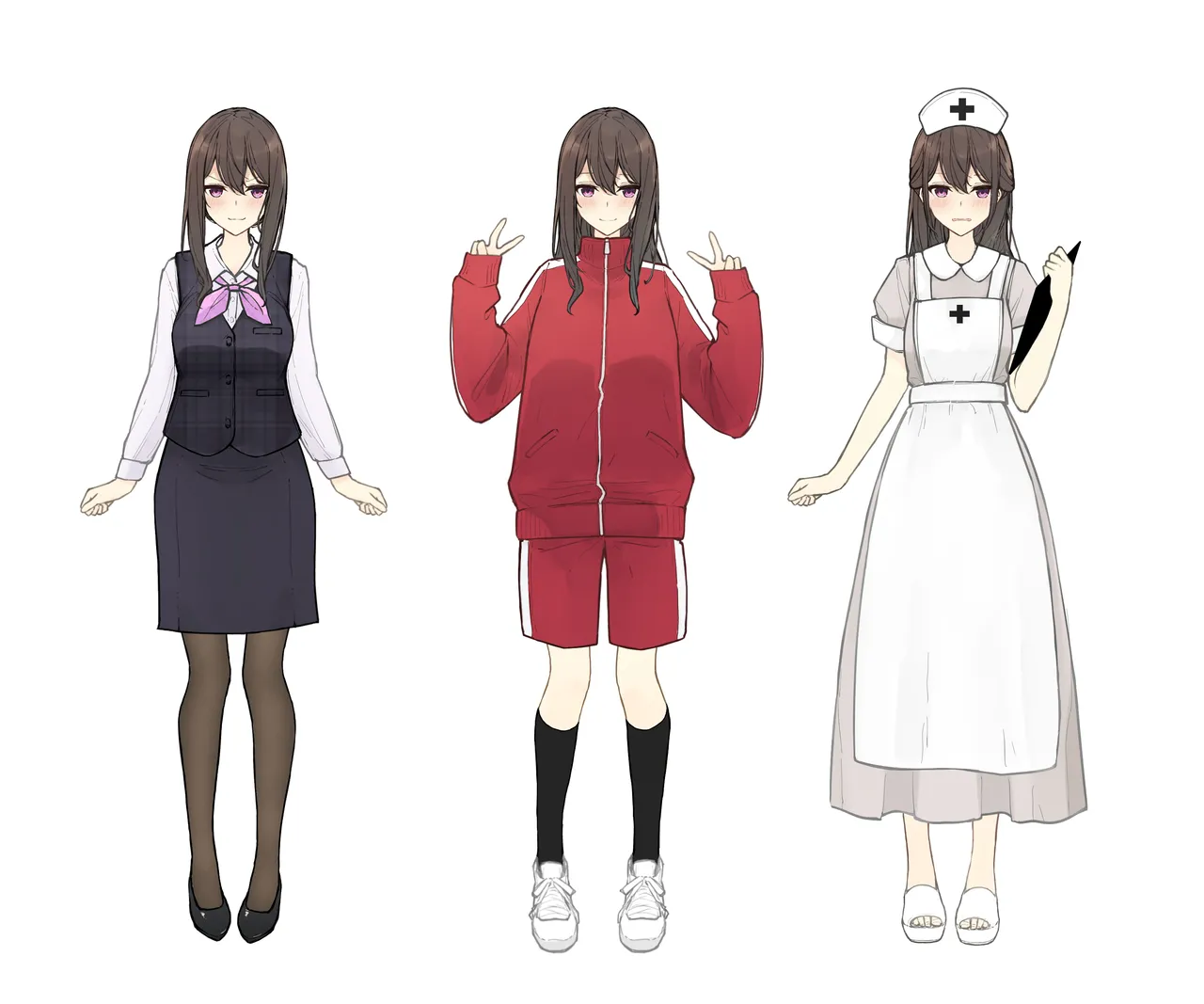 ［なのなんの］ 早希ちゃん if衣装 05（ナース・体操服・受付嬢） Page.2