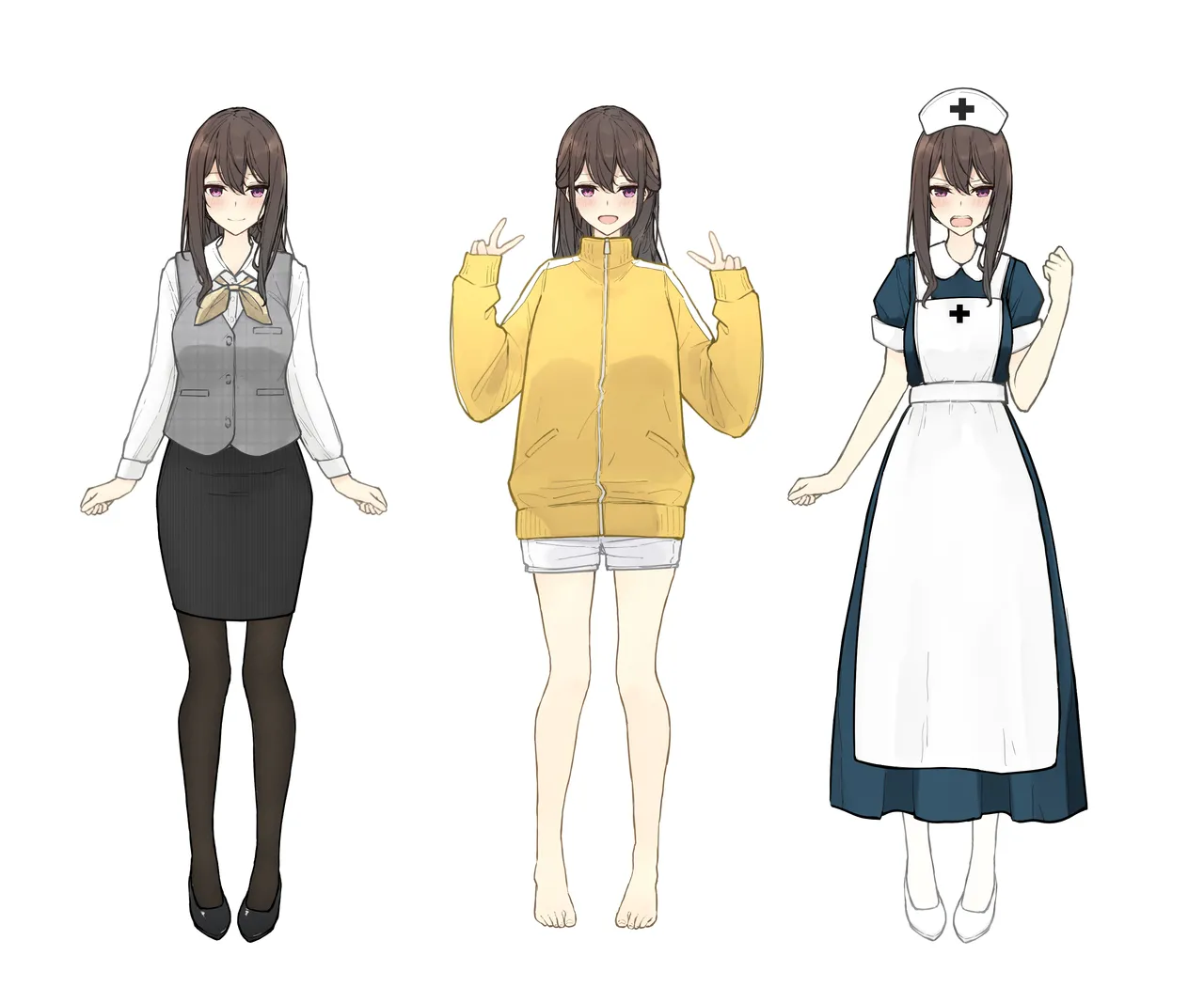 ［なのなんの］ 早希ちゃん if衣装 05（ナース・体操服・受付嬢） Page.3