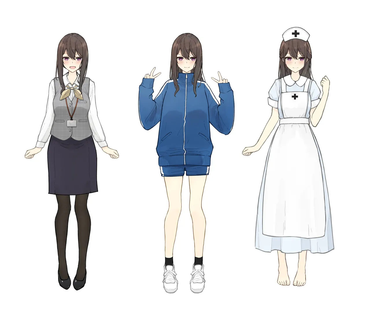 ［なのなんの］ 早希ちゃん if衣装 05（ナース・体操服・受付嬢） Page.5