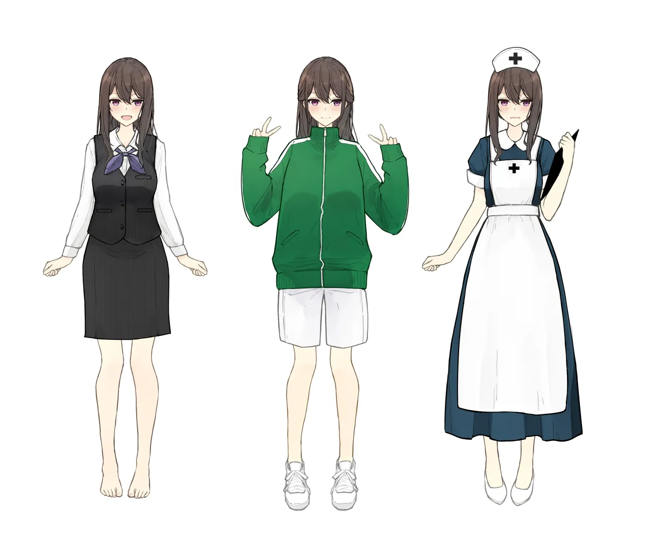 ［なのなんの］ 早希ちゃん if衣装 05（ナース・体操服・受付嬢） Page.6