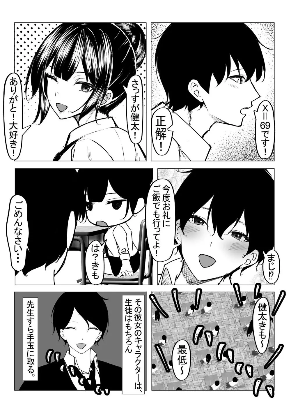 ドS一軍美女を陰キャの僕が無理矢理ハメる話。1 Page.10