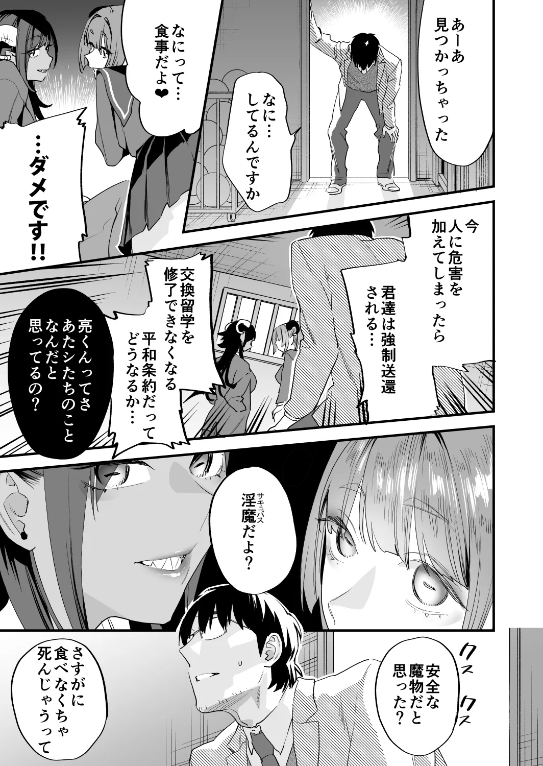 交換留学生─サキュバス達と美味しい僕─ Page.14
