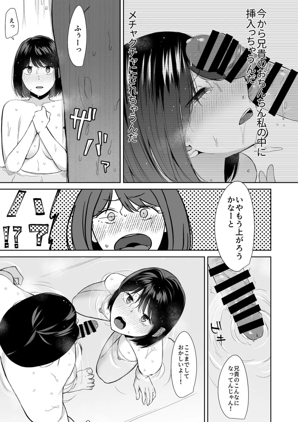 バスルーム -冷淡な妹に迫ってみた。案外チョロかった。3- Page.18
