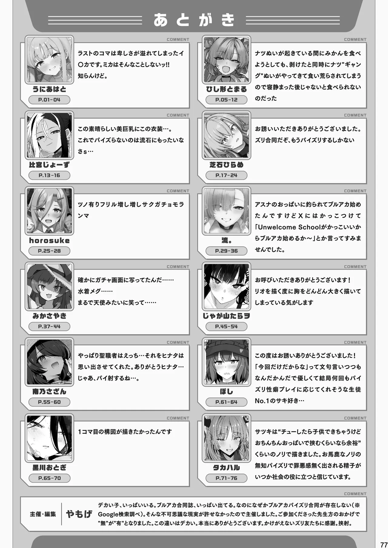 ブルアカパイズリ合同「ブルンデッカイブ」 Page.79