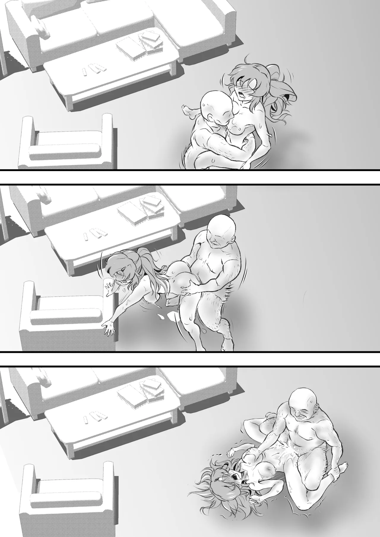 巨乳の新婚人妻さん マンガ家旦那の連載継続のため編集長と取引してNTR… Page.50