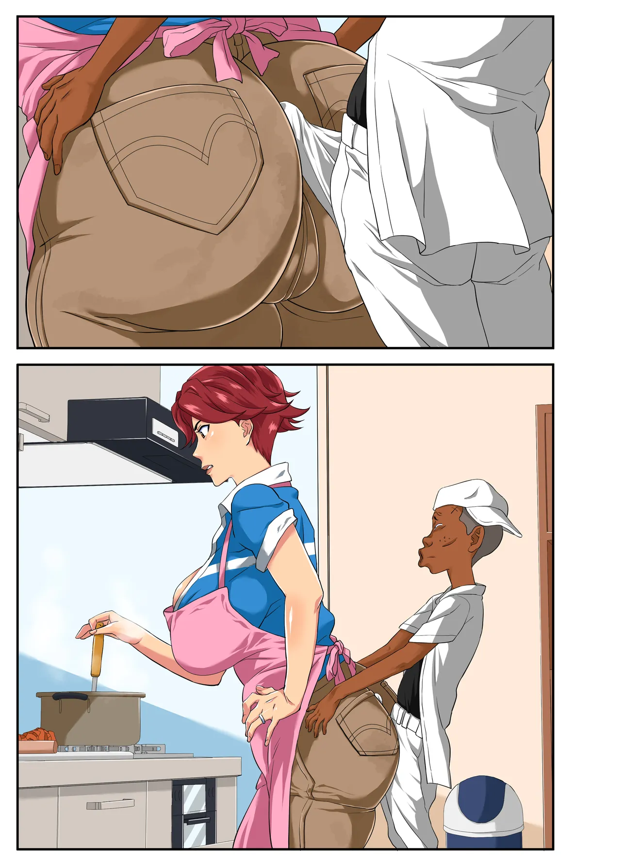 よくゲンコツをおみまいする糞〇キのチ〇コが夫では 到底届かない奥まで突いてきて「調子にのるんじゃないよ!」 といいながらも汗だく交尾に堕ちる肝っ玉母ちゃん! Page.68