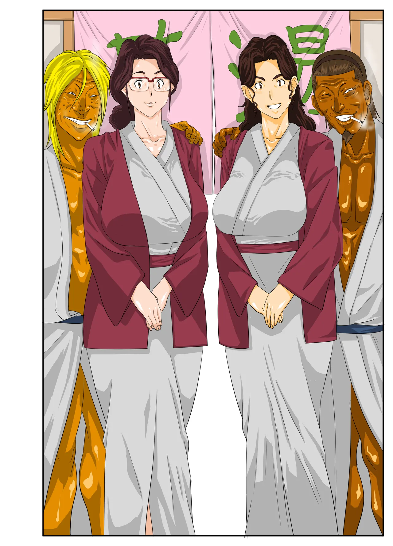 温泉宿でチャラ男に喰われたムチムチ母ちゃん Page.47