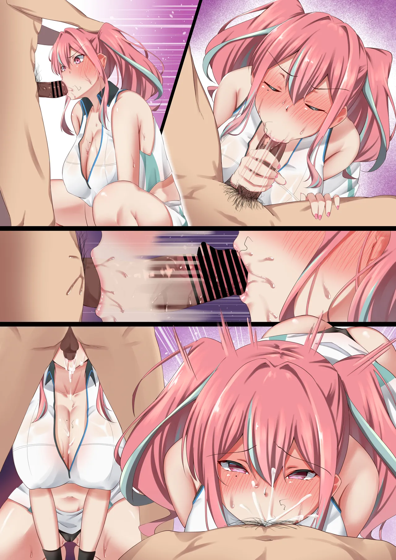 爆乳ギャルのオレの彼女がテニサーのヤリチン男に寝取られた話 Page.40