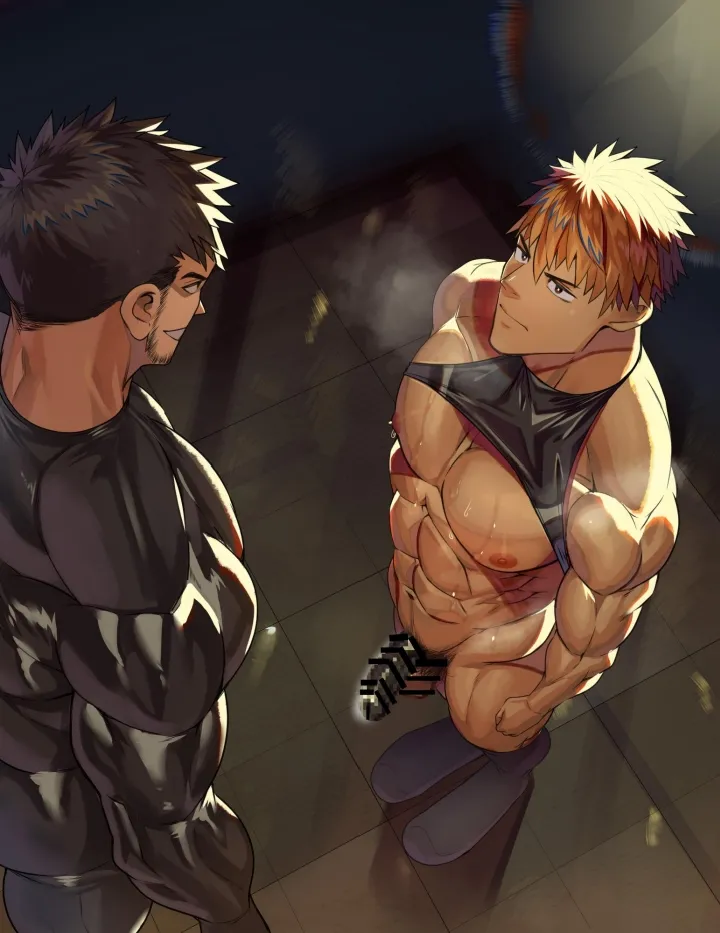 [たかおのがみ (といろ)] 変態覆面(スキン)で戦闘員化した筋肉ヒーロー、雑魚チンおっ勃てメスイキSEX!! Page.41