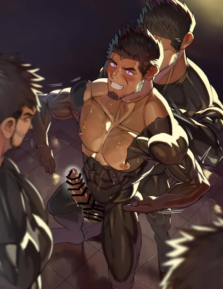 [たかおのがみ (といろ)] 変態覆面(スキン)で戦闘員化した筋肉ヒーロー、雑魚チンおっ勃てメスイキSEX!! Page.50