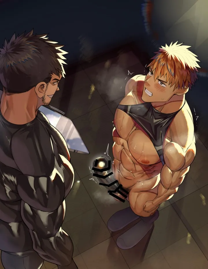 [たかおのがみ (といろ)] 変態覆面(スキン)で戦闘員化した筋肉ヒーロー、雑魚チンおっ勃てメスイキSEX!! Page.55