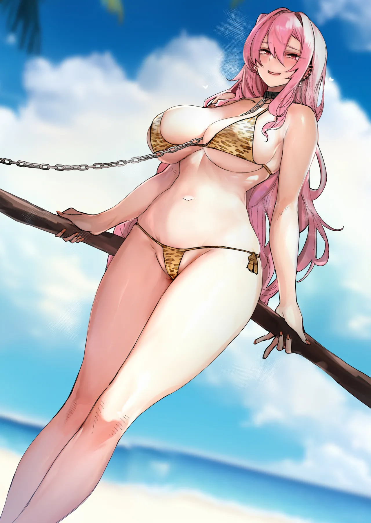 大型犬みたいな彼女2 ～ビーチで金ビキニ編～ Page.3