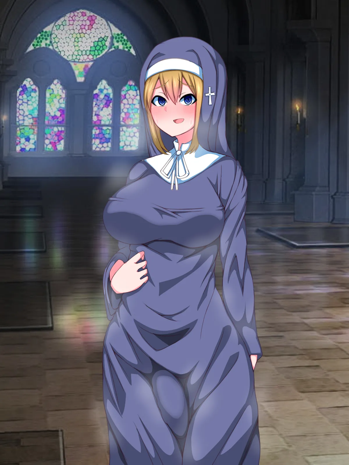 There's No Way This Futanari Nun Will Lose to the Pleasures of Immoral Ejaculation! Page.36