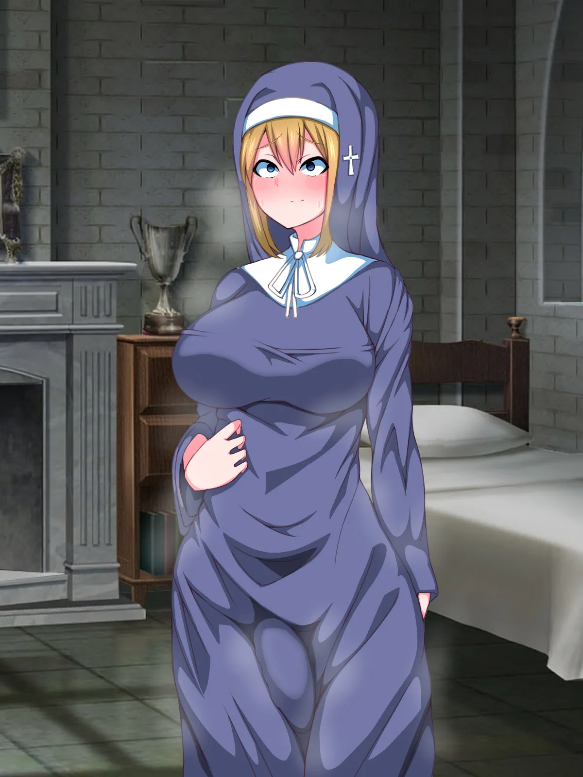 There's No Way This Futanari Nun Will Lose to the Pleasures of Immoral Ejaculation! Page.40