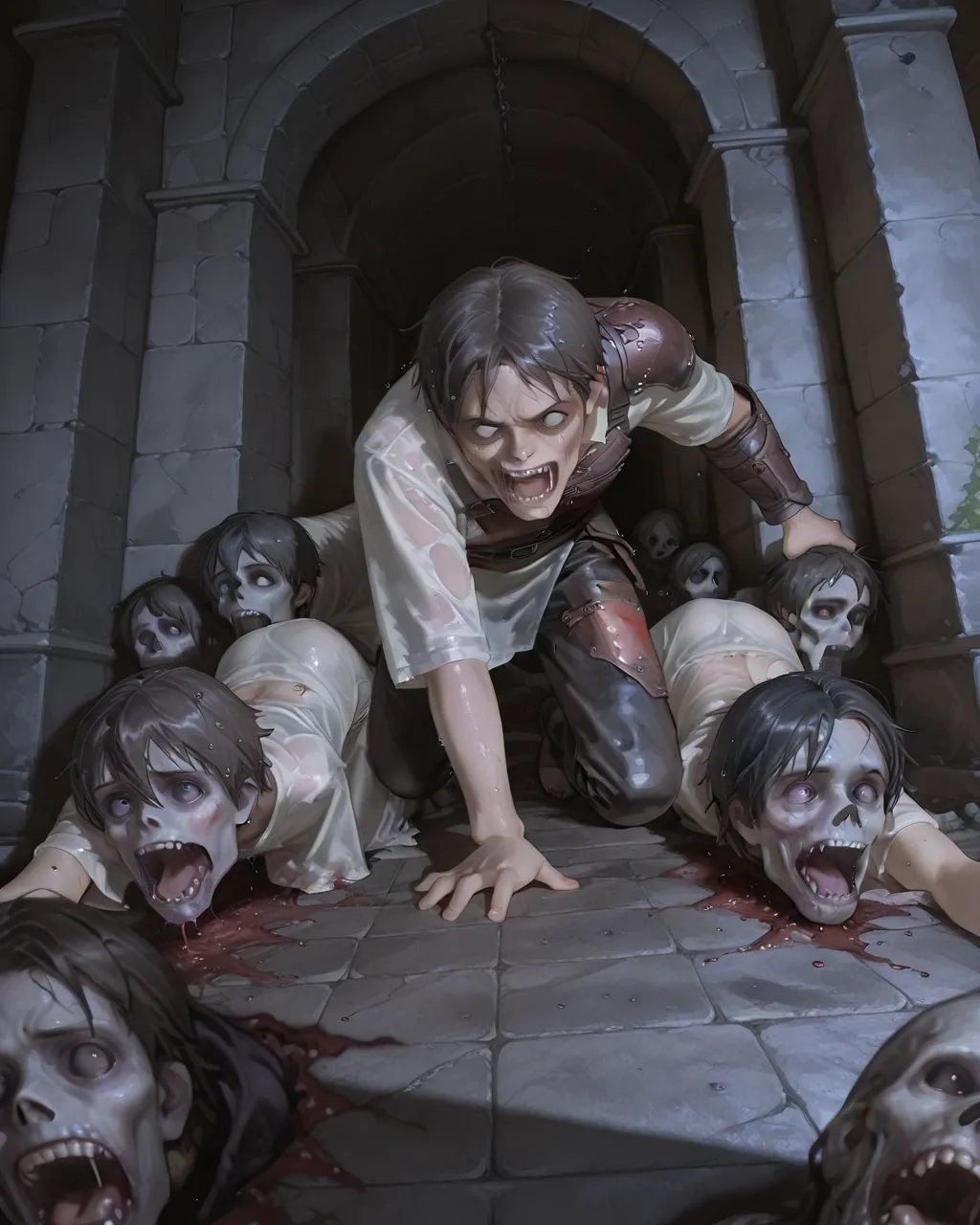 Princess Sacrifice Feena Durlag's Tower, Defeated Game Over Page.48