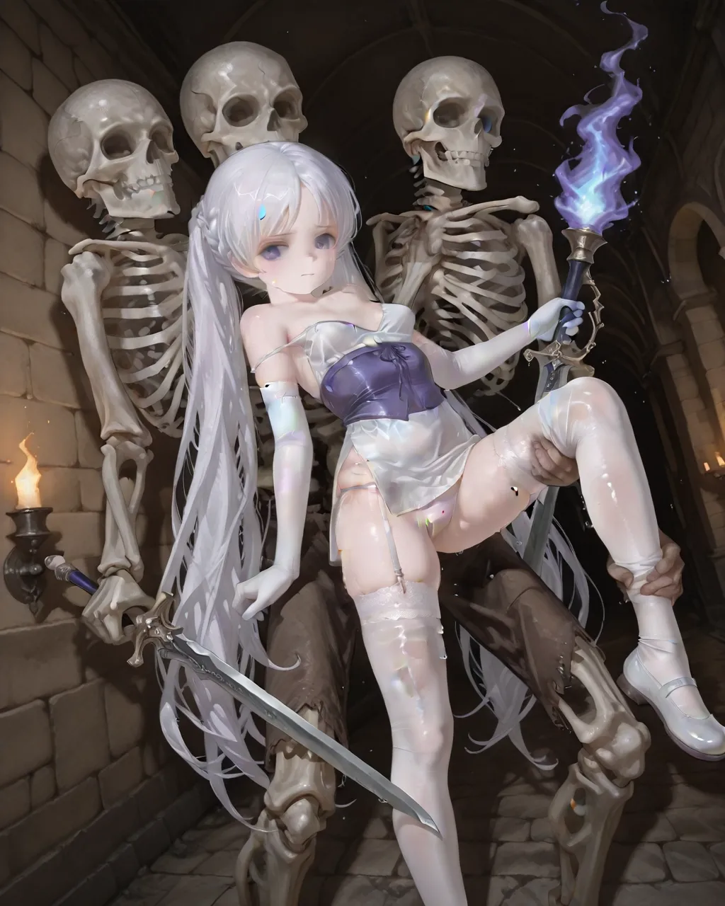 Princess Sacrifice Feena Durlag's Tower, Defeated Game Over Page.50