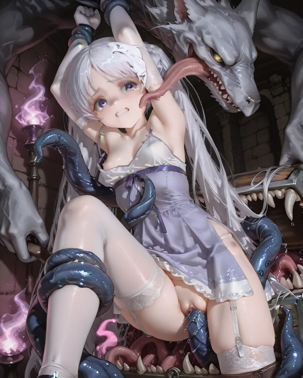 Princess Sacrifice Feena Durlag's Tower, Defeated Game Over Page.72