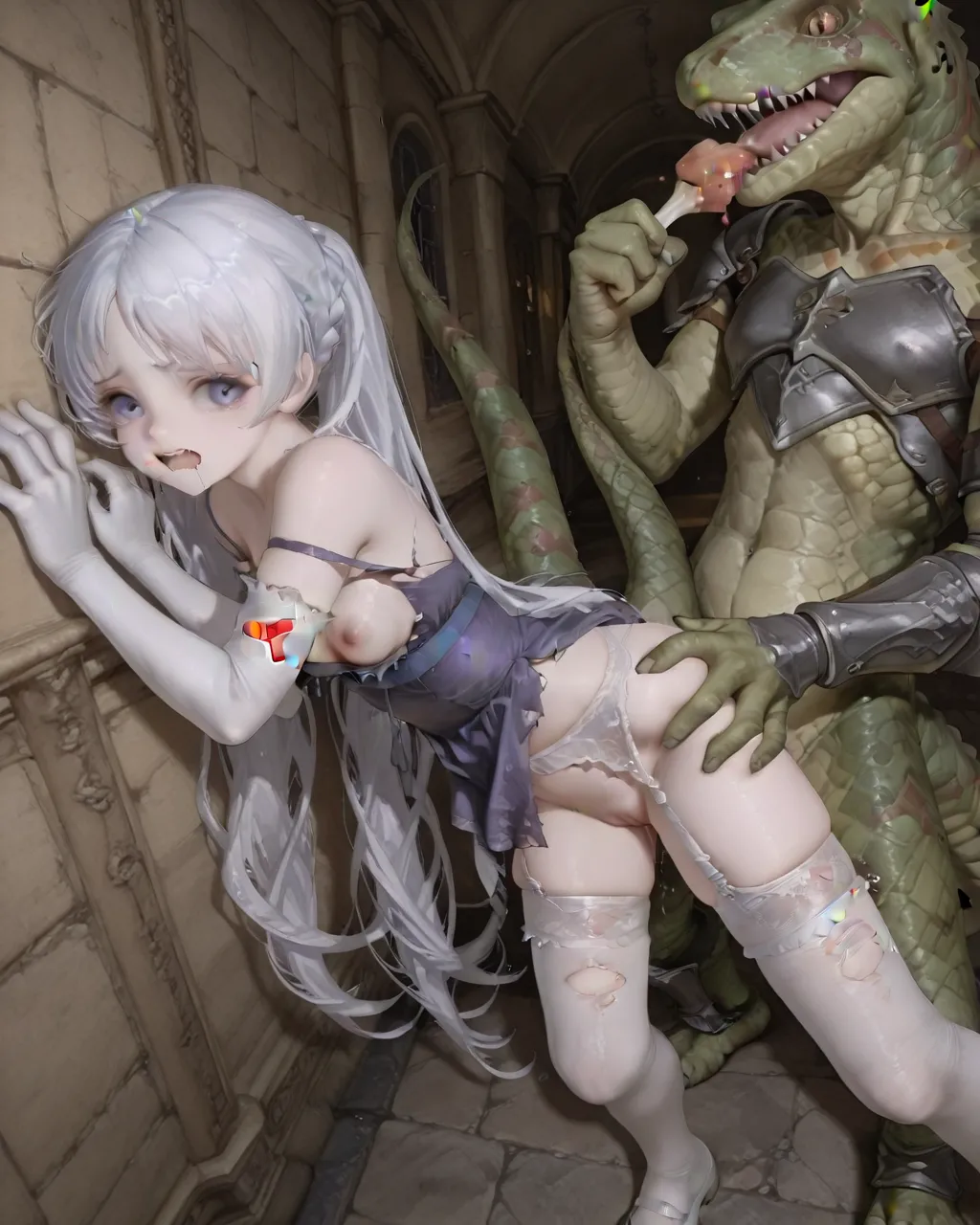 Princess Sacrifice Feena Durlag's Tower, Defeated Game Over Page.75