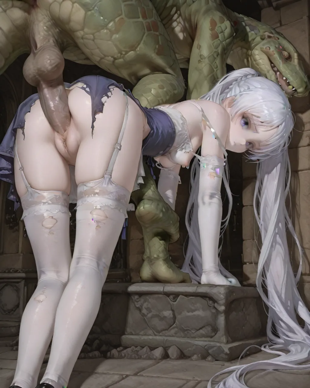 Princess Sacrifice Feena Durlag's Tower, Defeated Game Over Page.78