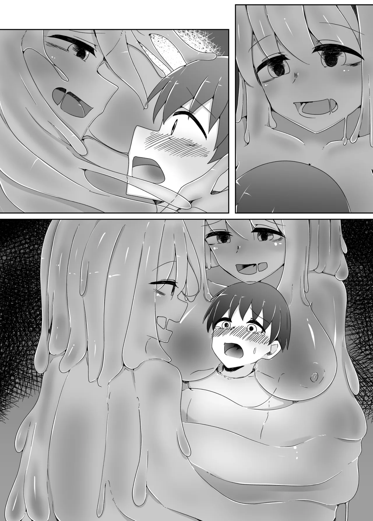 怖がりなショタ君が子作りしたいHなスライムに卵の苗床レイプされる話 Page.22