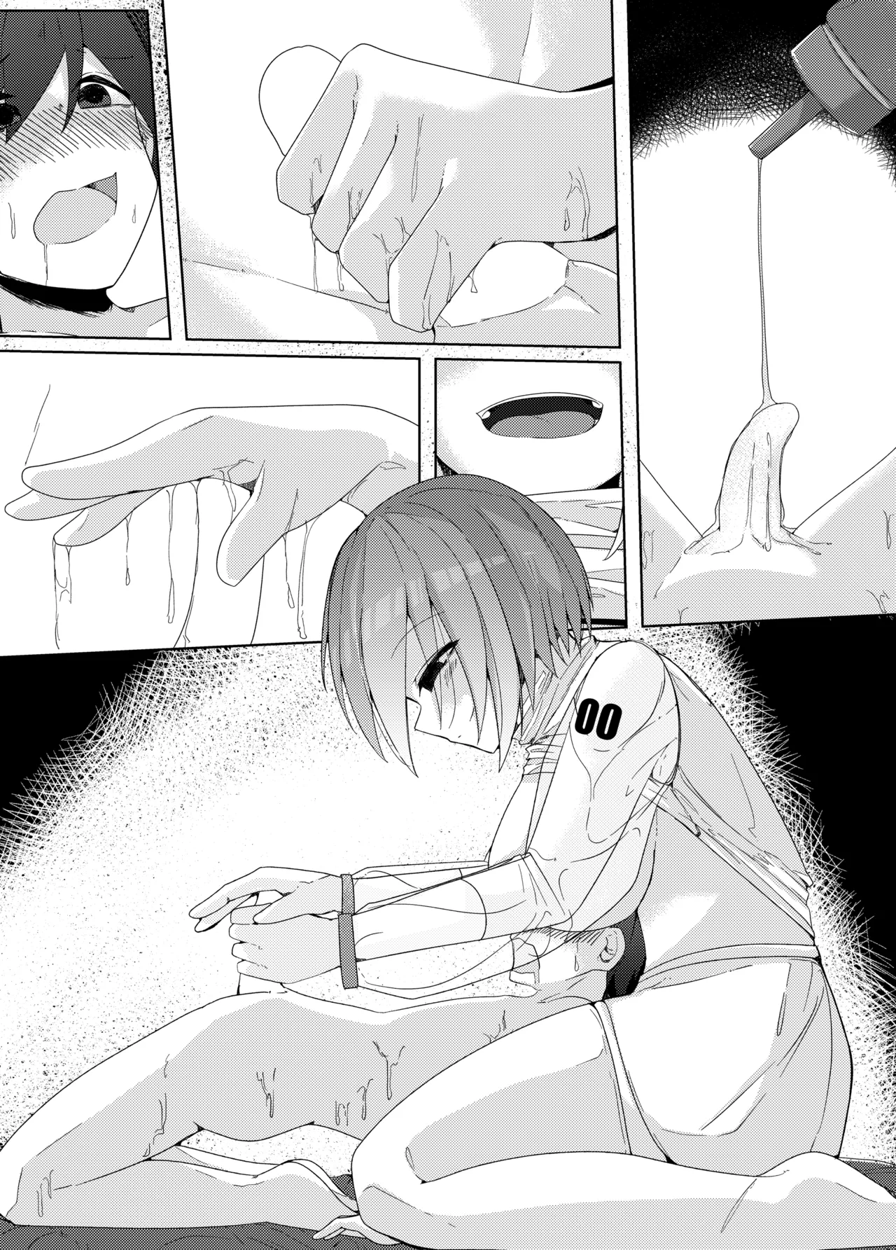 家事用アンドロイドが派遣先のショタ君を超絶手コキで調教する話 Page.34