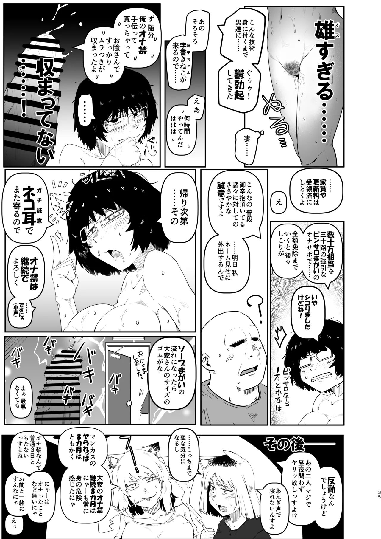 大人気漫画家おちんぽ達郎先生は縦パイズリデキるのか Page.35